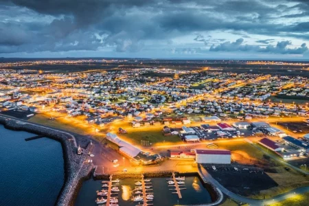 Reykjanesbær city view