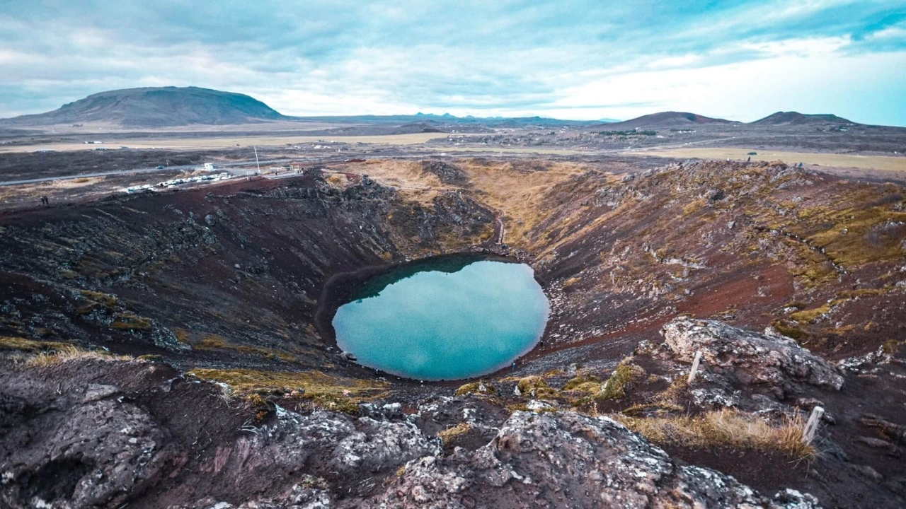 Kerið Volcanic Crater Lake