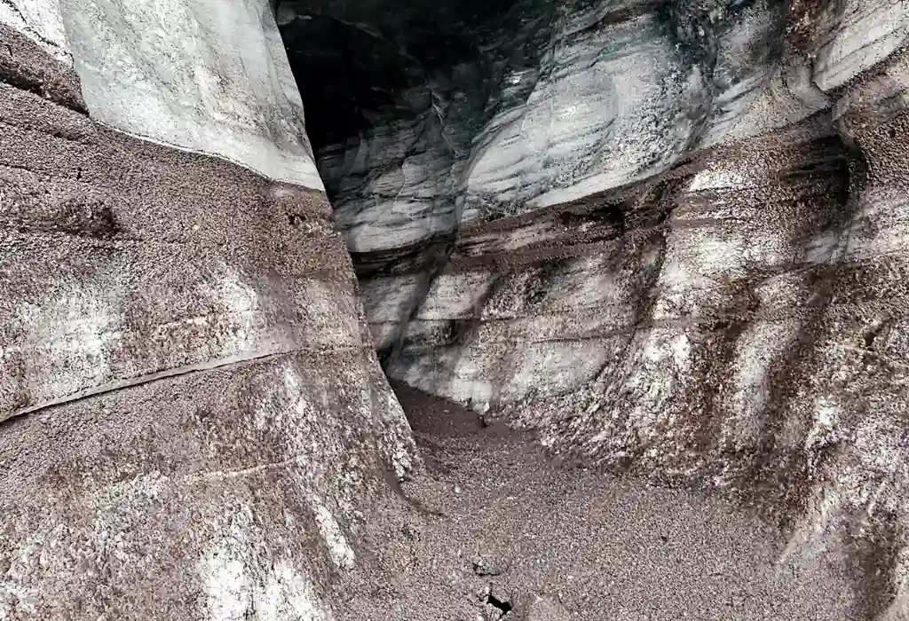 Inner view of Katla Icecave Iceland
