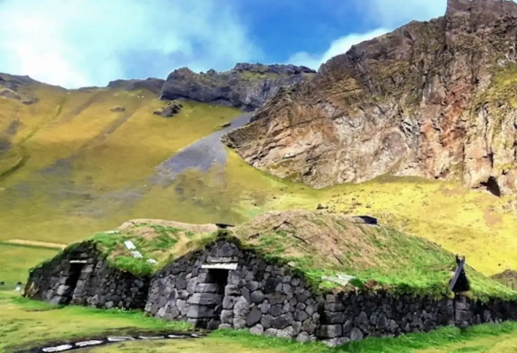 A green view of landscapes in Iceland